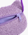 Cute Teddy Bear Purse for Girls from 3 to 10: Purple