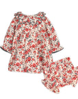 Amour Rose Floral Ruffle Baby Dress & Bloomer