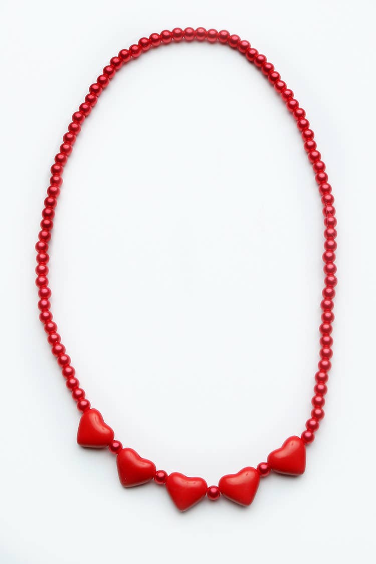 Heart Necklace : Red