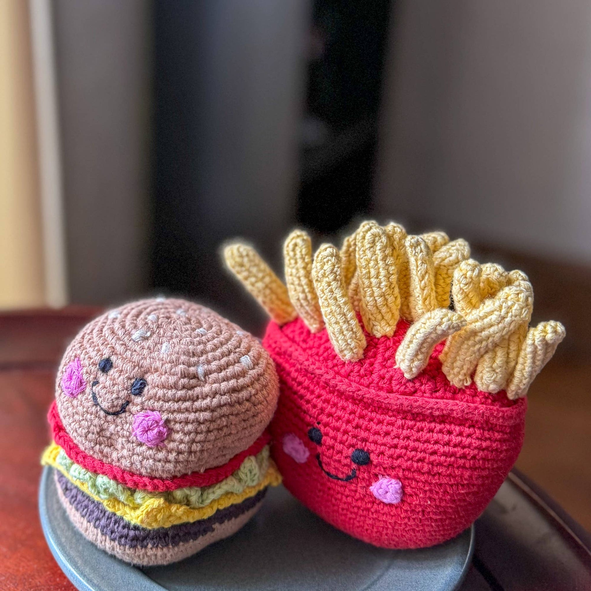 Pretend Play Food Rattle - Classic Burger 🍔