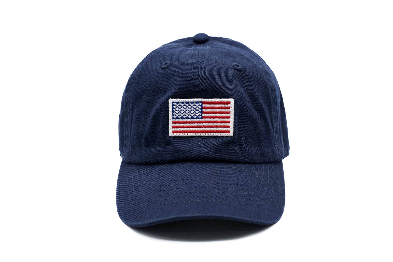 Flag Patch Baseball hat: Denim / Toddler (1Y-4Y)