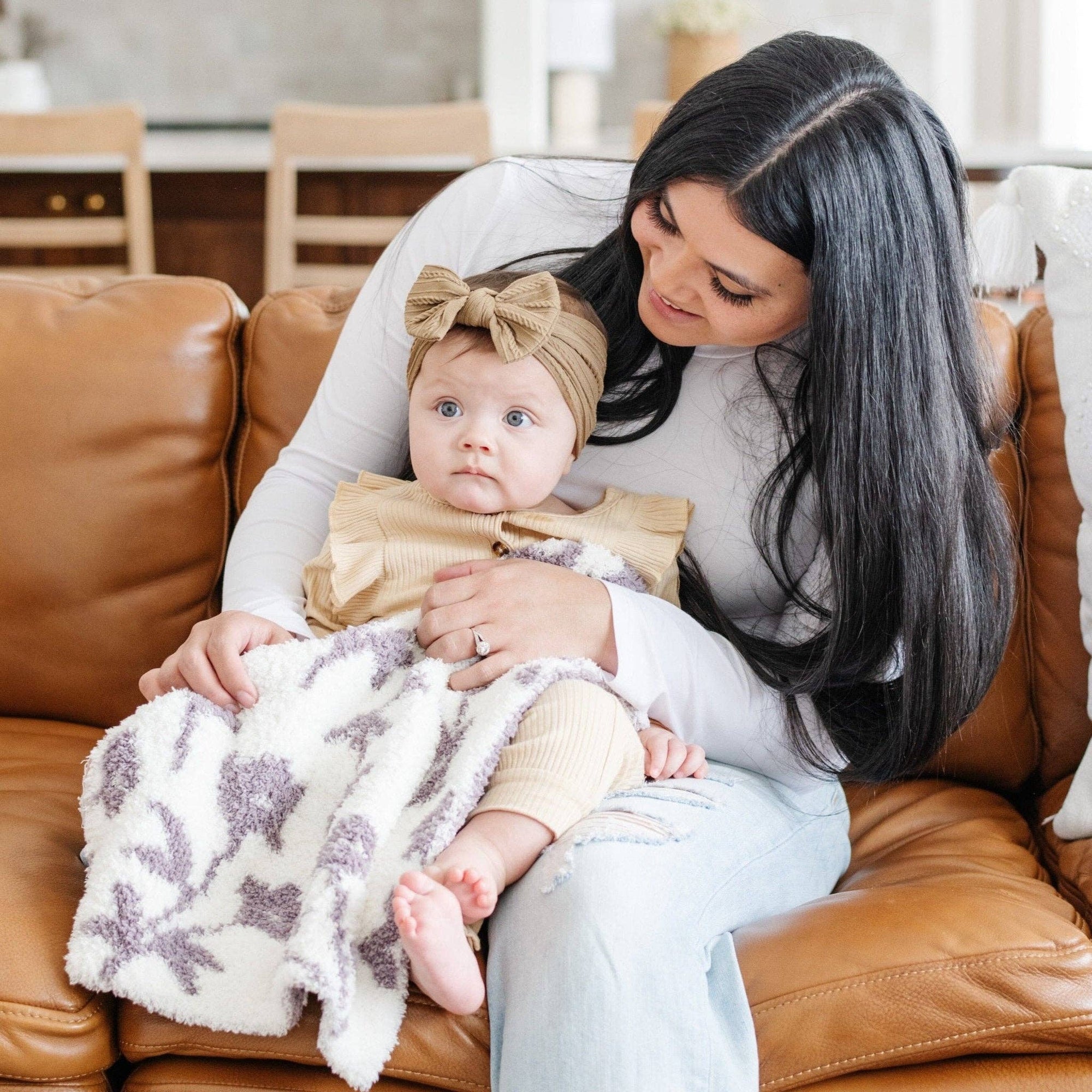 DOUBLE-LAYER BAMBONI® MINI BLANKETS: Elephant Double Layer