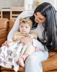 DOUBLE-LAYER BAMBONI® MINI BLANKETS: Elephant Double Layer