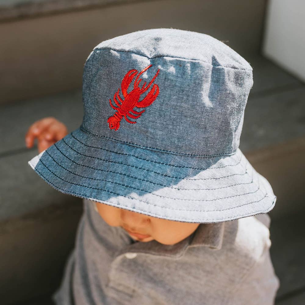 Lobster Chambray Bucket Hat Baby &amp; Toddler