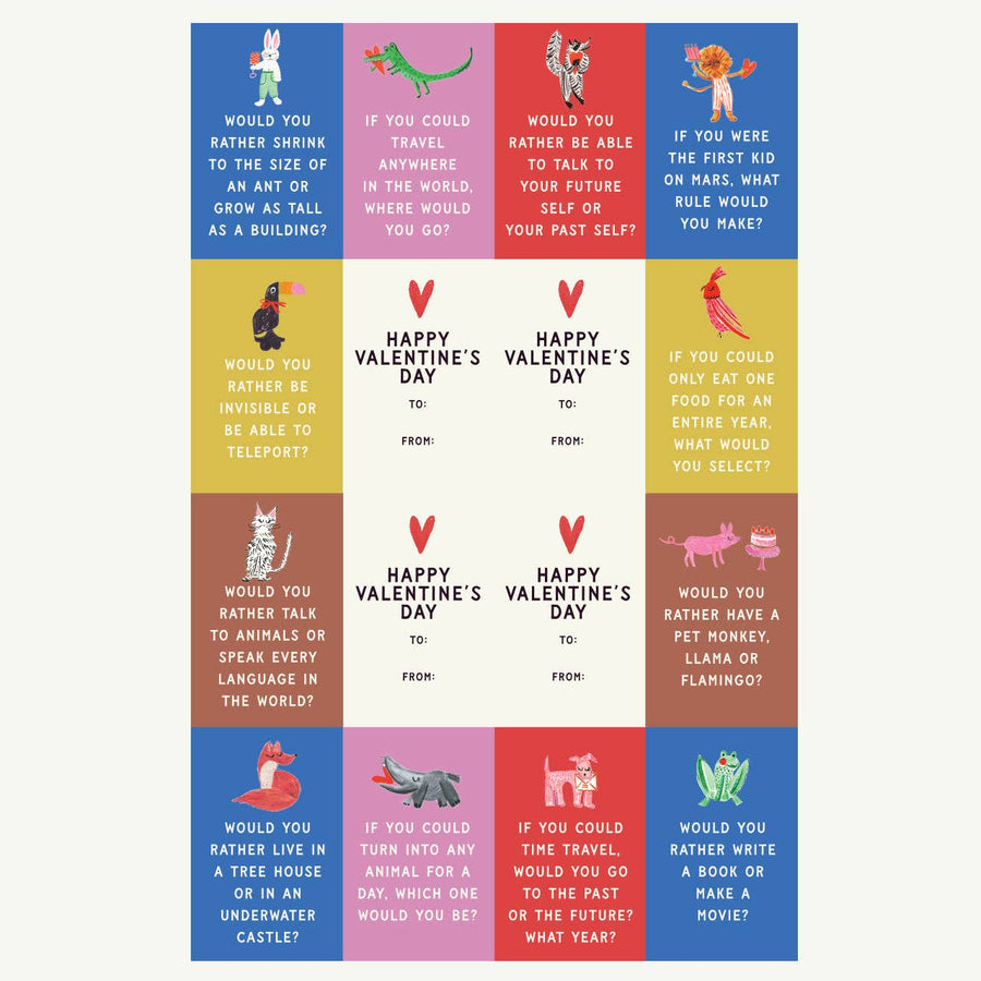 NEW: Would You Rather - Class Set of 32 Valentines