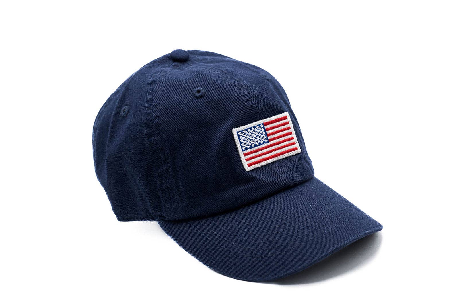 Flag Patch Baseball hat: Denim / Toddler (1Y-4Y)