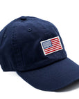 Flag Patch Baseball hat: Denim / Toddler (1Y-4Y)