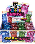 4.5" Sparkle Light-Up Puffer Gummy Bear - LLB Toys
