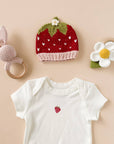 Teether Flower White Cotton Crochet Rattle Baby Toy Summer: In Stock
