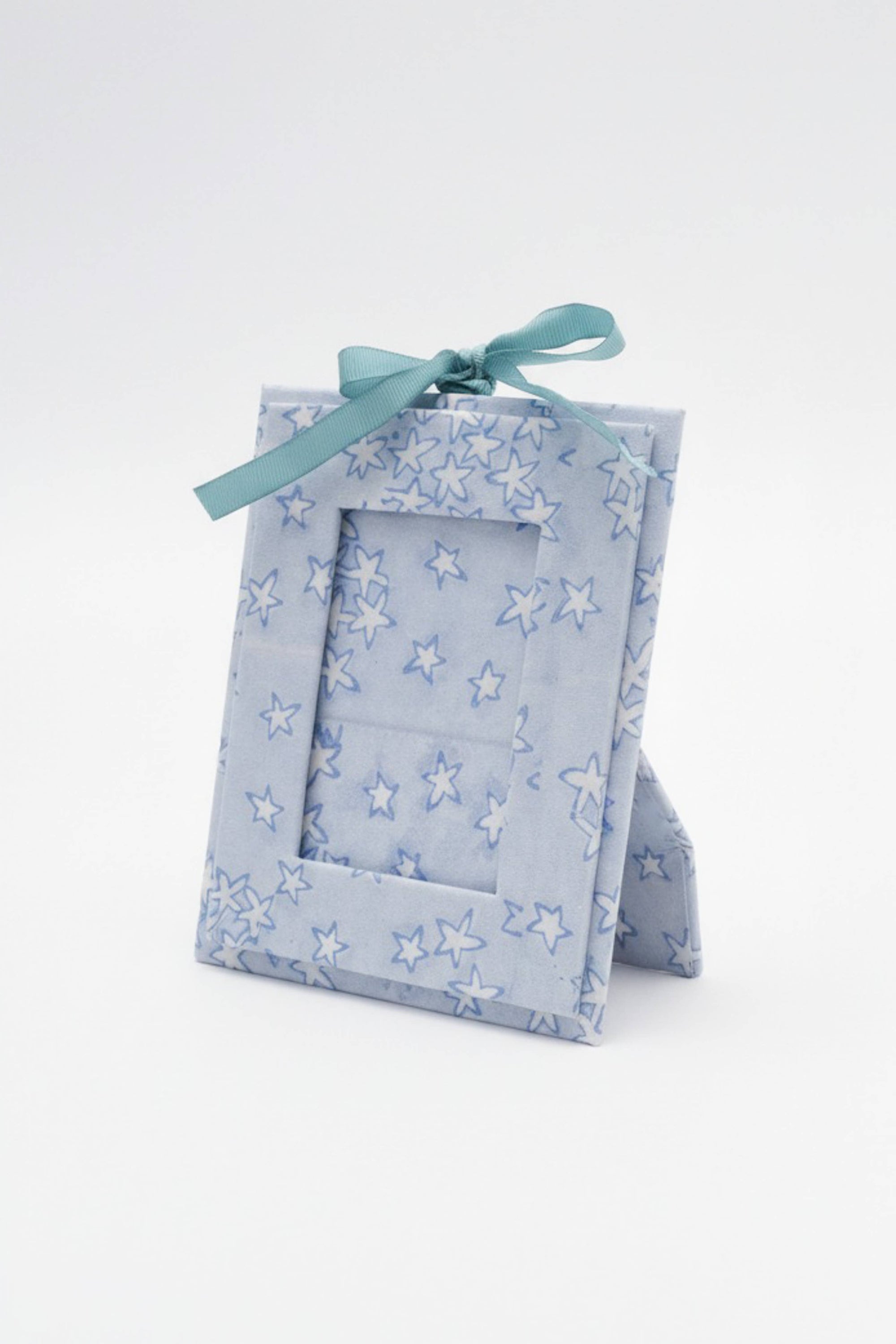 Mini Blockprint Picture Frame Ornament | Starry Night