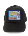 East Coast Postcard Baseball Hat: Navy