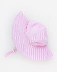 Pink Seersucker Sunhat UPF 50+ Baby & Toddler
