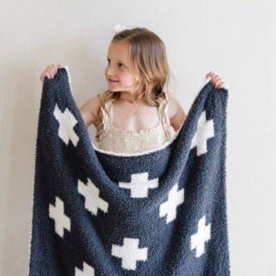 DOUBLE-LAYER BAMBONI® MINI BLANKETS: Elephant Double Layer