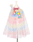 Unicorn Costume Cape Set w/ headband & wand (sz 3-4 yrs)