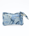 Hand-Marbled Pouches in Ocean Wave, Set of 2