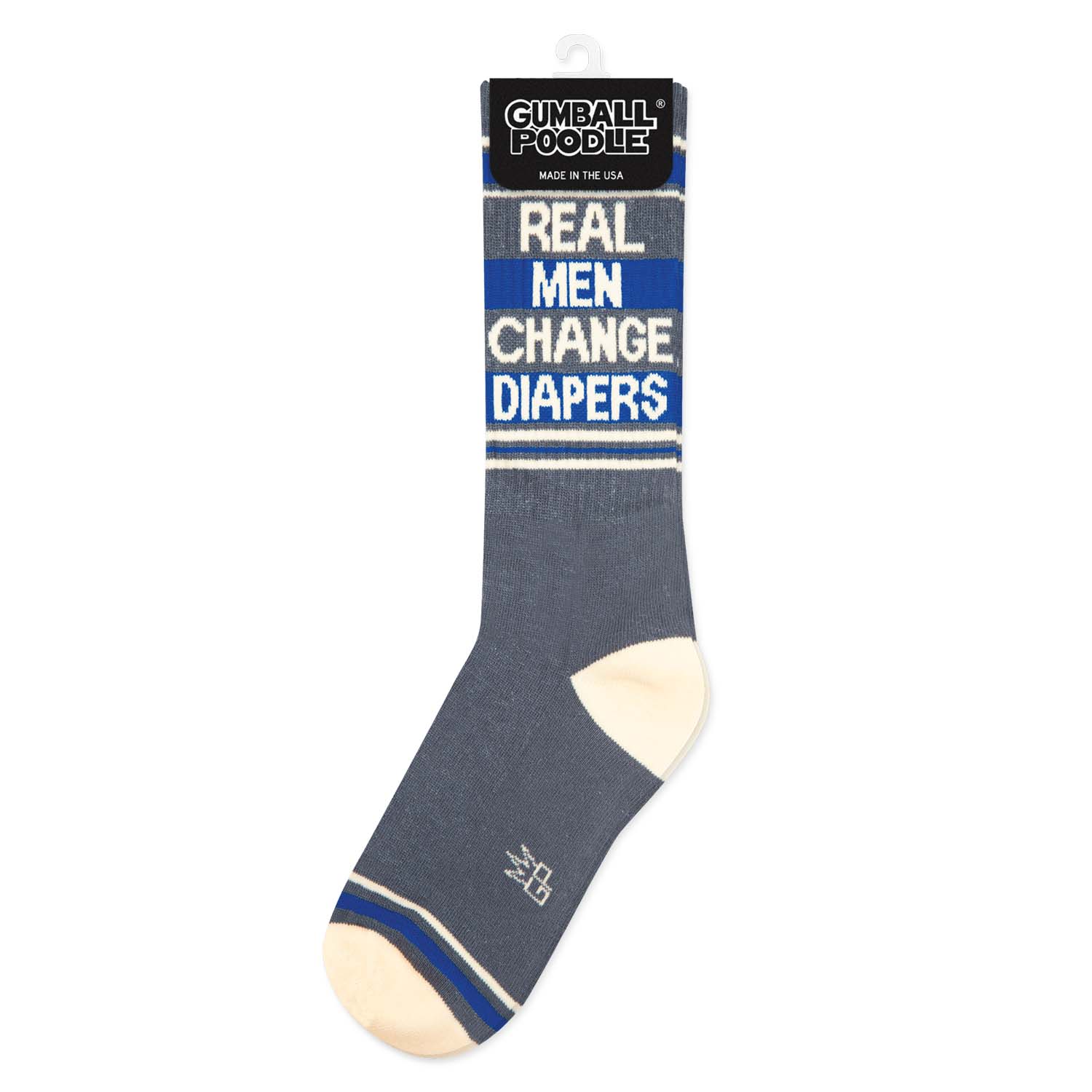 Real Men Change Diapers Gym Crew Socks