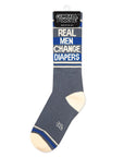 Real Men Change Diapers Gym Crew Socks
