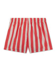 Swim Shorts - Beige/Red - Lobster Stripe