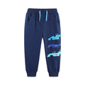 Autumn Kids Long Pants with Car Print - Trendy Sporty Trousers