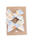 Georgia Floral - 2 Pack Bow Clips: O/S