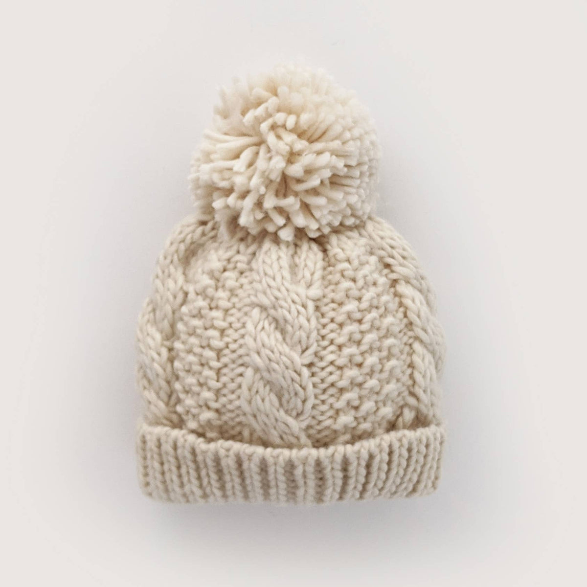 Natural Cable Beanie Baby &amp; Kids