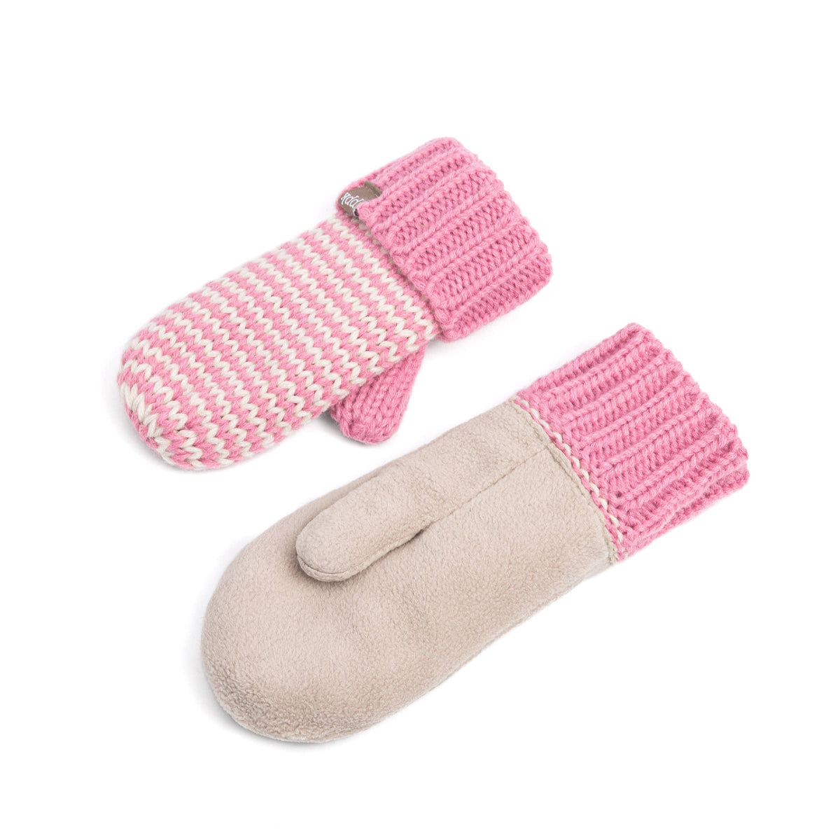 Classic Knit Winter Mittens for Kids