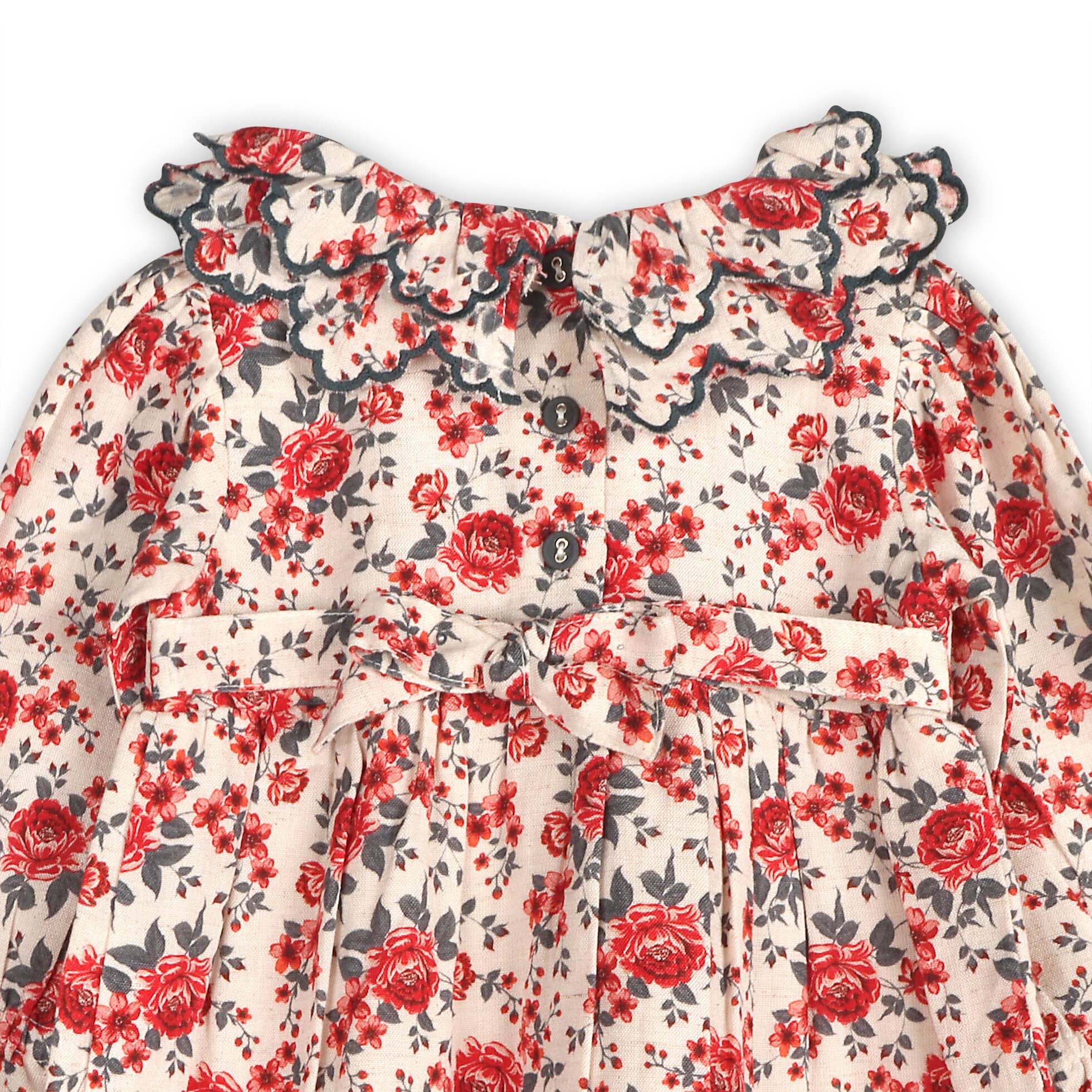 Amour Rose Floral Ruffle Baby Dress &amp; Bloomer