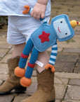 Riley the Robot Knit Doll: 14" Plush