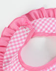 Pink Gingham 'Birthday Girl' Bib