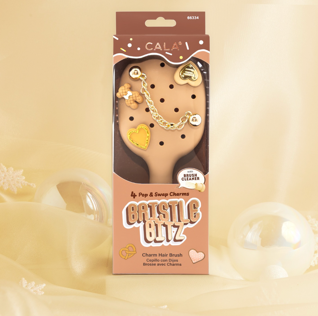 CALA Bistle Bitz Charm Hair Brush : Purple