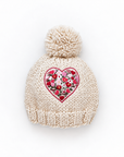 Bright Embroidered Heart Beanie Hat for Baby & Kids