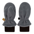 Jan & Jul Dark Grey Fleece Mittens