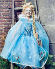 Ice Queen Costume Dress – Carnival & Festive Use (3 sizes): 3-4 years