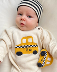 Organic Taxi Toy Baby Rattle