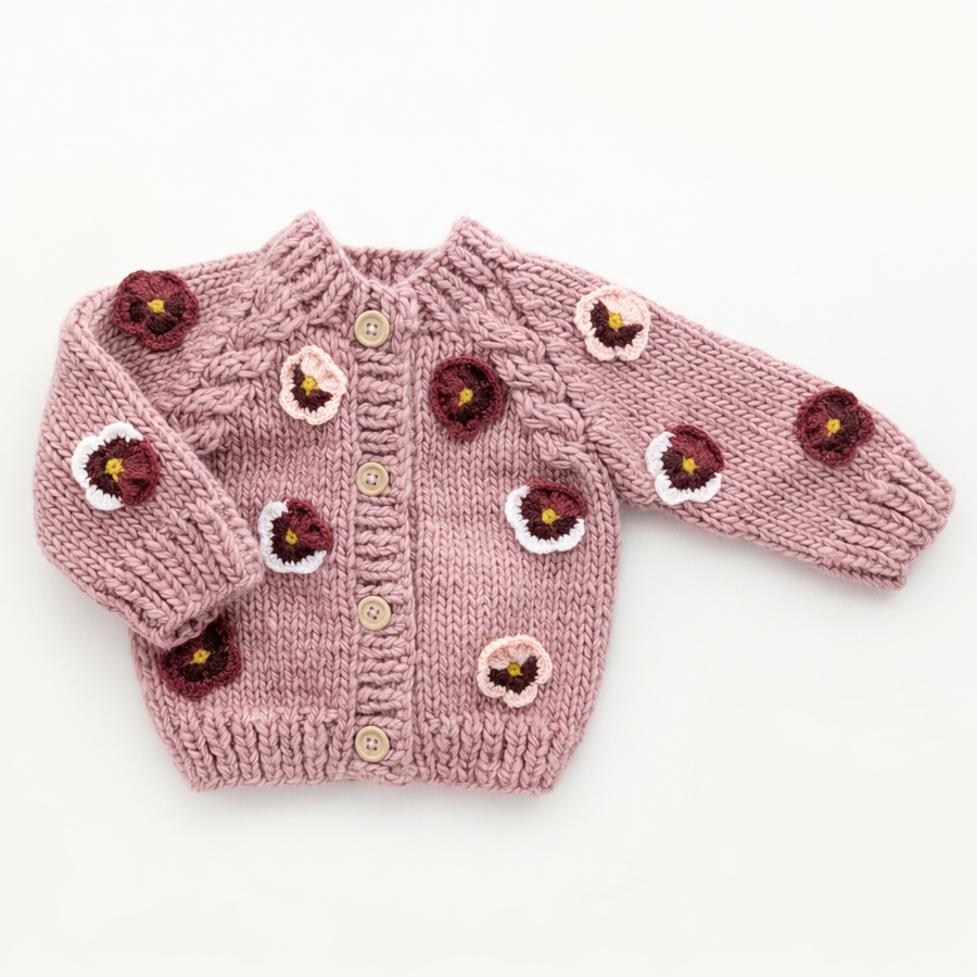 Pansy Cardigan Rosy for Baby & Toddler