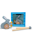 Bunny roll-along push toy