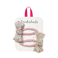 Fairytale Floral Twisty Bow Clips