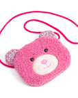 Cute Teddy Bear Purse for Girls from 3 to 10: Purple