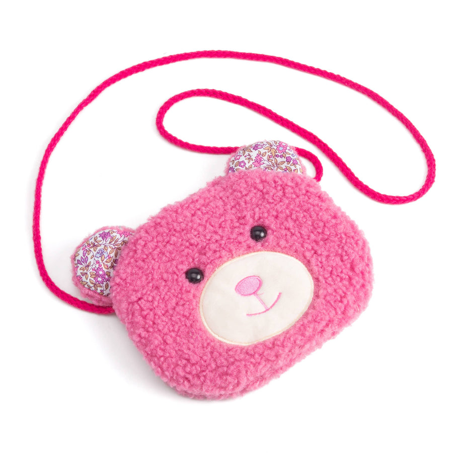 Cute Teddy Bear Purse for Girls from 3 to 10: Pink