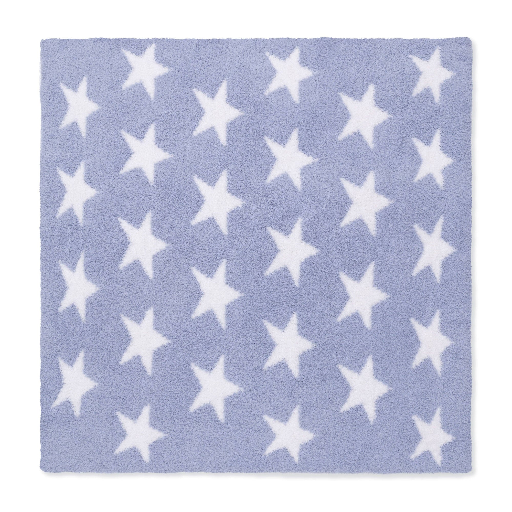 Chenille - Dusty Blue Star Blanket
