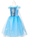 Ice Queen Costume Dress – Carnival & Festive Use (3 sizes): 3-4 years