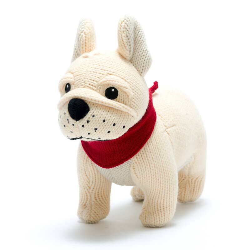 French Bull Dog Baby Rattle