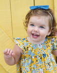 Denim Bow Headband, Baby Girl,Infant Girl Bow Hair Accessory: Butterfly