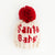 Santa Baby Hand Knit Beanie Baby Snow Hat