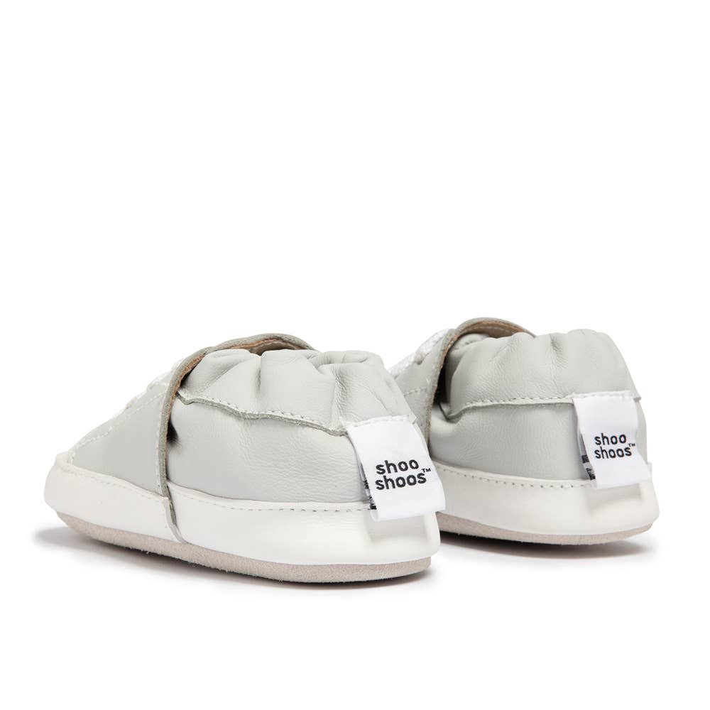 Leather Baby Shoe Sneaker - Gray
