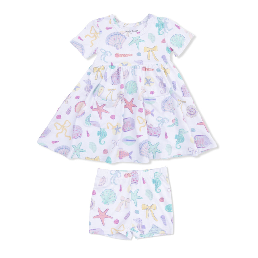 Angel Dear Beach Days - Twirly Dress with Cartwheel Short