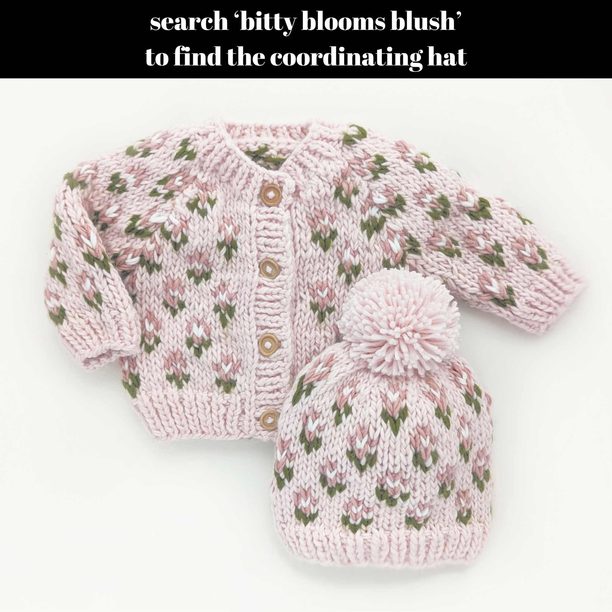 Bitty Blooms Blush Cardigan Sweater for Baby &amp; Toddler