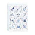 New Baby Delft Tiles - Greeting Card