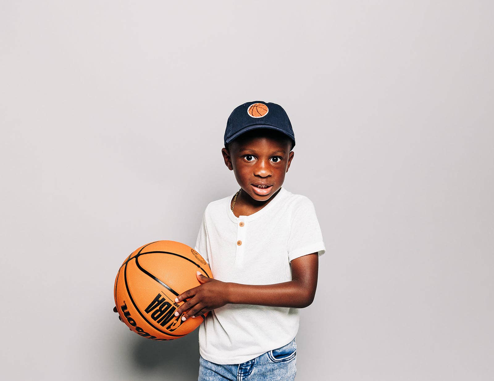 Basketball Patch Baseball Hat: Hunter Green / Toddler (1Y-4Y)