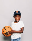 Basketball Patch Baseball Hat: Hunter Green / Toddler (1Y-4Y)